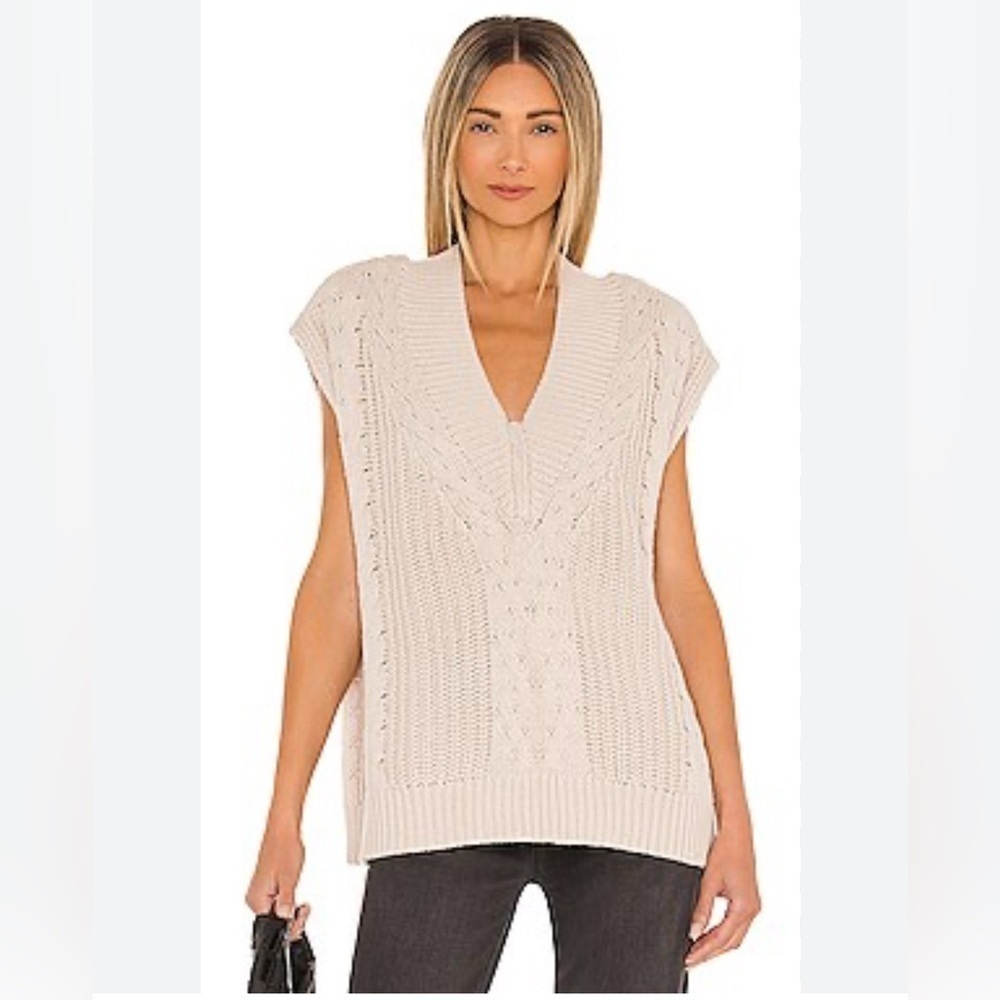 PISTOLA Kiran V-Neck Pullover Vest sweater size M